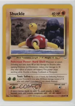 Shuckle 1st Ed. Pokemon Neo Revelation #51 2001 - Image 1