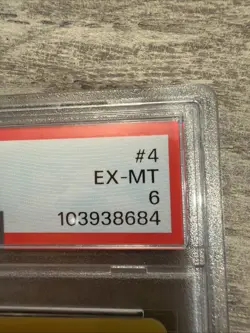 1999 POKEMON BASE SET UNLIMITED #4 CHARIZARD-HOLO PSA 6 - Image 2