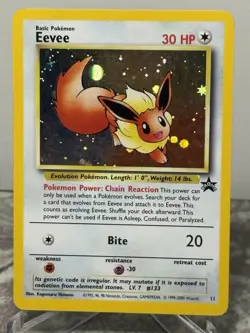 Pokemon - Eevee 11/53 - Wotc - Black Star Promo Holo NM - Image 1