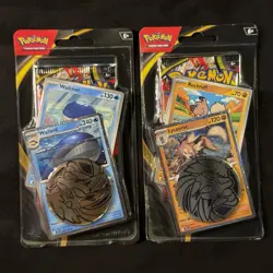 Pokemon TCG: Mega Evolution - Checklane Blister Booster - Lycanroc + Wailord Set - Image 1
