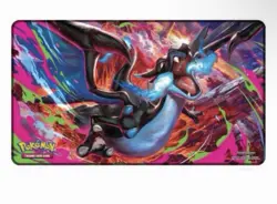 Pokemon Phantasmal Flames Charizard MEGA X UPC Play Mat - Rubber Playmat - Image 1