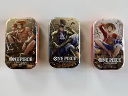 One Piece TCG - Mini Tins Vol.2 Complete Set Of 3 (TS-02 OP-13) FACTORY SEALED - Image 1