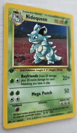 POKEMON TCG NIDOQUEEN 7/64 (HOLO RARE) JUNGLE 1st EDITION - Image 3