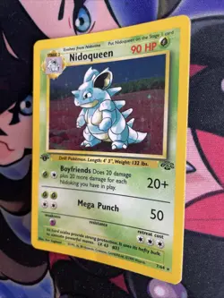 1st edition Nidoqueen 7/64 Jungle Holo Rare Card LP Pokemon TCG - Image 3