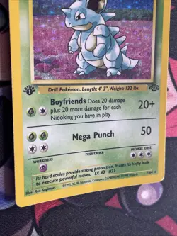 1st edition Nidoqueen 7/64 Jungle Holo Rare Card LP Pokemon TCG - Image 5