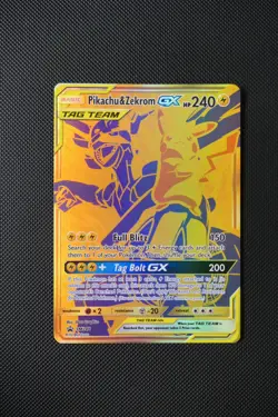 Pokemon TCG Pikachu & Zekrom GX SM248 Holo Black Star Promo Card 2021 - Image 1
