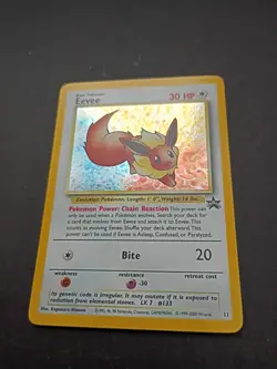 Pokemon Eevee #11 TCG Holo Black Star Promo Card Wizards - Image 1