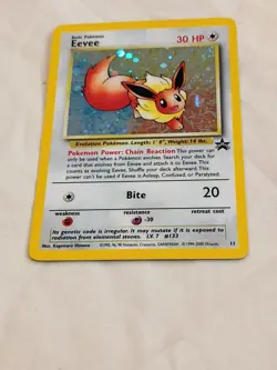 Pokemon Eevee #11 TCG Holo Black Star Promo Card Wizards - Image 4
