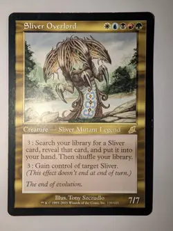 Magic the Gathering Scourge Sliver Overlord Regular Rare Card - Image 1