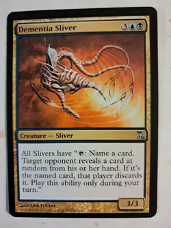 Dementia Sliver (236/301) Time Spiral LP Magic MTG BULK DISCOUNT - Image 1
