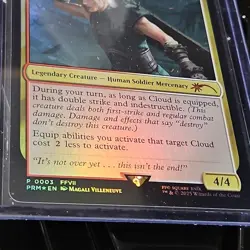 Cloud, Planet's Champion Foil Promo - PRM 3 - Final Fantasy - Pack Fresh! MTG - Image 2