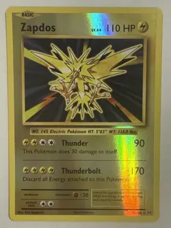 Pokemon TCG Zapdos Evolutions 42/108 Reverse Holo Holo Holo Rare - Image 1