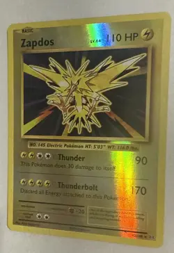Pokemon TCG Zapdos Evolutions 42/108 Reverse Holo Holo Holo Rare - Image 3