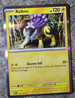 Raikou 48/132 Rare Holo Free Shipping Mega Evolution Pokemon Card - Image 1