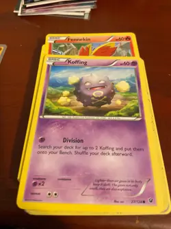 Koffing 27/124 LP Fates Collide English Pokemon Card TCG - Image 1