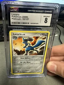 Pokemon Platinum 53/127 Lucario Prerelease CGC 8.5 - Image 1