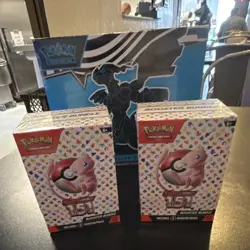 Pokemon Scarlet & Violet151 Booster Bundle x2& Black Bolt Elite Trainer Box Mew - Image 1