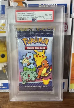 PSA 8 2021 Pokemon INT’L McDonald's Collection 25th Anniversary Paper Pack - Image 1