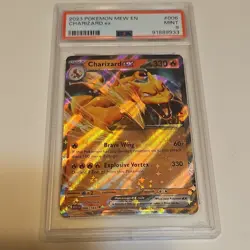 Pokemon Charizard ex Double Rare Holo 006/165 SV151 Scarlet & Violet PSA 9 2023 - Image 1