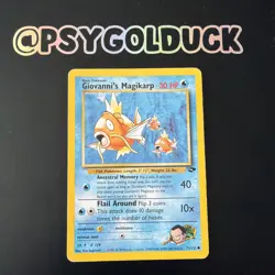 Giovanni’s Magikarp 73/132 Gym Challenge WOTC Wizards Pokemon Card LP - Image 1