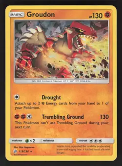 Groudon 113/236 Cracked Ice Holo Pokemon TCG Deck Exclusives LP - Image 1