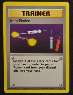 Item Finder 74/102 Base Set Pokemon Card - Image 1