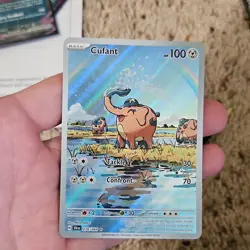 Pokemon TCG Cufant 076/064 SV: Shrouded Fable Rare Holo Basic 100 HP - Image 1