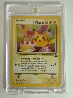 Pokemon Pikachu Birthday Promo Holo Ultra Rare - Image 1