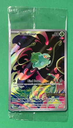BULBASAUR 133/132 POKEMON TCG MEGA EVOLUTION ILLUSTRATION RARE STAMPED SEALED - Image 1