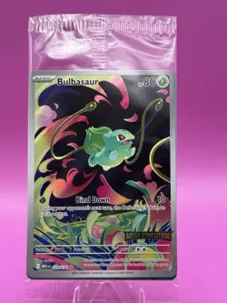 Pokemon TCG Illustration Rare Bulbasaur Mega Evolution Promo 133/132 NM Sealed - Image 1