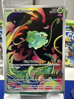 BULBASAUR 133/132 POKEMON TCG MEGA EVOLUTION ILLUSTRATION RARE STAMPED SEALED - Image 1