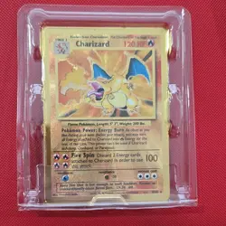 2021 Pokemon Celebrations Ultra Premium Collection Charizard Metal Gold 4/102 - Image 3