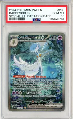 PSA GEM MT 10 Pokemon TCG Gardevoir ex 233/091 SV: Paldean Fates Holo SIR - Image 1