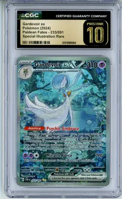 CGC Pristine 10 Pokemon TCG Gardevoir ex 233/091 SV: Paldean Fates Holo SIR - Image 1