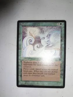 MTG MAGIC THE GATHERING CARD ORIGINAL LEGENDS TYPHOON GREEN SORCERY VINTAGE ENG - Image 1