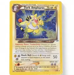 #2 Dark Ampharos 1/105 Neo Destiny 2000 Holo Rare WOTC Pokemon Card TCG - Image 1