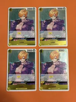4x Lilith One Piece TCG OP13-113 Carrying On His Will Rare Foil x4 Card Playset - Image 1