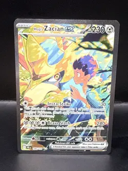 Pokemon TCG Hop's Zacian EX Holo Card 186/159 Sv09: Pokemon Journey Together A - Image 1