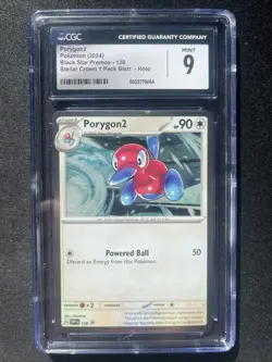 Porygon2 138 CGC 9 Sv: Scarlet & Violet Promo Card Cosmos Holo Graded - Image 1