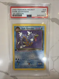 2000 Pokemon Rocket 1st Edition #25 Dark Gyarados PSA 9 MINT - Image 1