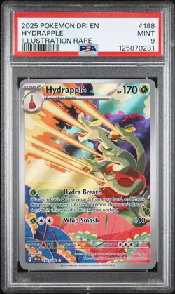 2025 POKEMON DRI EN-DESTINED RIVALS ILLUSTRATION RARE #188 HYDRAPPLE PSA 9 - Image 1