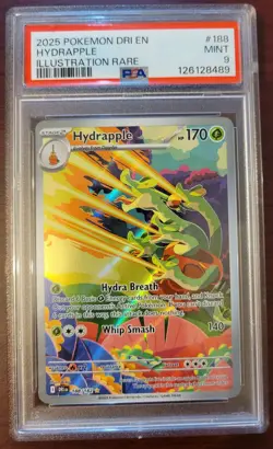 PSA 9 MINT 2025 POKEMON DRI EN-DESTINED RIVALS ILLUSTRATION RARE #188 HYDRAPPLE - Image 1