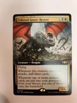 MTG Tarkir Dragonstorm Colossal Grave Reaver Extended Art Near Mint NM - Image 1