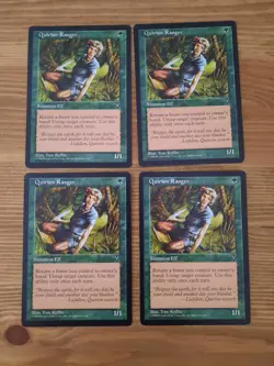MTG Magic the Gathering - 4 x Quirion Ranger (a Playset!) - Visions - Ex - Image 1