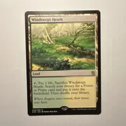 Windswept Heath Khans of Tarkir EN 248 Regular Land Rare Wizards of the Coast - Image 1