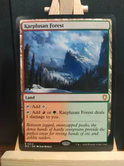 Karplusan Forest - Commander Bloomburrow - Rare - NM (see pics) MTG - Image 1