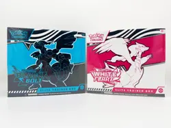 SET OF 2 Pokemon TCG Scarlet Violet Black Bolt White Flare Elite Trainer Box ETB - Image 1