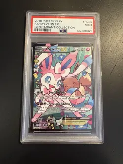 PSA 9 Mint Sylveon EX RC32 - 2016 Pokemon Generations Radiant Collection #RC32 - Image 1