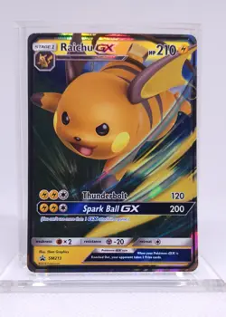 Pokemon Raichu GX SM213 Black Star Promo - Image 1