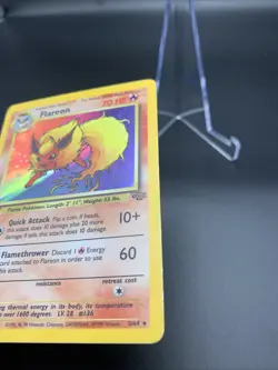 Pokemon TCG Flareon Jungle 3/64 Holo Unlimited Holo Rare HP - Image 2